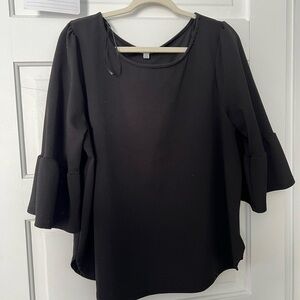 Green Envelope blouse - Black, 2x